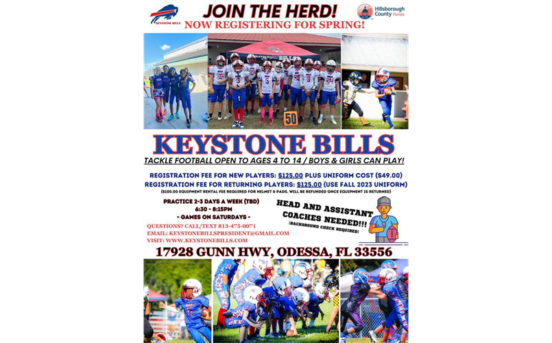 CLICK HERE for: 2024 SPRING Football Registration